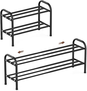 Schuhregal Schmal Ausziehbar Platzsparend Schuhregal Adjustable Expandable Klein Metall Schuhschr…