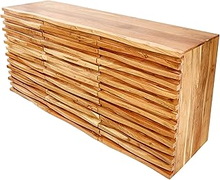 invicta INTERIOR Massives Sideboard Relief 160cm Akazie mit aufwändiger Front Kommode Anrichte A…