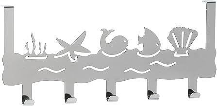 Metafranc Türgarderobe 330 mm – Maritimes Design – verchromt – 5 Haken – Ansprechendes Motiv – M…