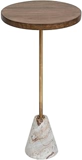 Atmosphera – Beistelltisch Neith Mangoholz und Marmor – Naturholz