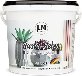 LM-Kreativ Premium Bastel-Beton (5 kg) für Kreative, Hobby und Basteln – Viva Decor