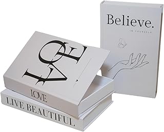 SOULLION Deko Bücher 3er Set – Stilvolle Buchbox mit Aufbewahrung für moderne Inneneinrichtun…