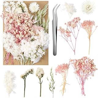 Getrocknete Blumen,Natürliche Trockenblumen zum Basteln Trockenblumen Deko ​für DIY Epoxidhar…