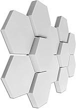 platino24 Schallabsorber 3D-Set aus Basotect G+, 12 Elemente: je Ø30cm Wabe, Verbesserung der Ra…