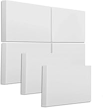 6 Schallabsorber Elemente aus Basotect G+ zur Verbesserung der Raumakustik/je 825x550x50mm