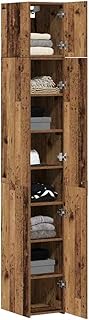vidaXL Slim Storage Cabinet Altes Holz 30×42.5×225 cm Ingenieurholz