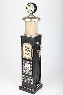 Design-Schrank Zapfsäule, Retro, schwarz, 108cm