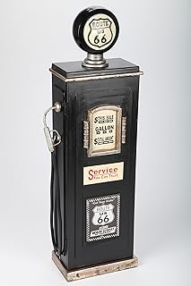 Design-Schrank Zapfsäule, Retro, schwarz, 102cm