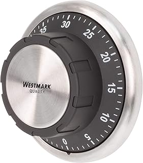 Westmark Kurzzeitmesser/Küchentimer, mechanisch, magnetisch, 1-60 Minuten, Edelstahl/Kunststoff,…
