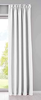 Gardinenbox Vorhang Blickdicht »Newyork« verdeckte Schlaufen Weiß HxB 245×140 cm 1er-Pack Ther…