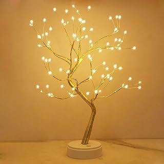 Kinamy LED Baum Lichter, LED Lichterbaum, Baum Licht Warmweiß Verstellbare Äste, 108 LED Baum L…