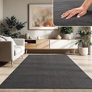 Paco Home Moderner Kuscheliger Wohnzimmer Teppich Kurzflor waschbar flauschig Weich Einfarbig Fel…