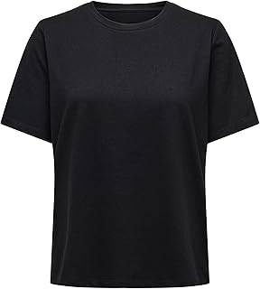 ONLY Damen T-Shirt ONLONLY – Regular Fit XS S M L XL Schwarz Weiss Beige