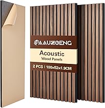 ​​Akustikpaneele Selbstklebend 2er Set 100x52cm, Schalldämmung Echoreduzierung Wandpaneele a…
