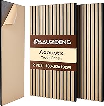 ​​Akustikpaneele Selbstklebend 2er Set 100x52cm, Schalldämmung Echoreduzierung Wandpaneele a…