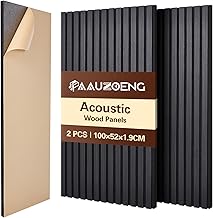 ​​Akustikpaneele Selbstklebend 2er Set 100x52cm, Schalldämmung Echoreduzierung Wandpaneele a…
