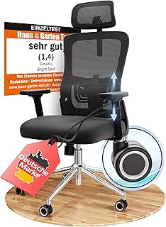 BrightSeat Bürostuhl Ergonomisch [TESTSIEGER] Schreibtischstuhl 100% individuell einstellbar | B…
