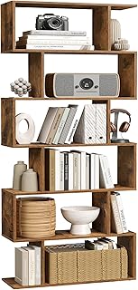 VASAGLE Bücherregal, Regal mit 6 Ebenen, 24 x 70 x 191,6 cm, Standregal, Büroregal, freistehend…