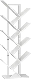 HOOBRO Bücherregal, Standregal in Baumform, bodenstehendes Bücherregale mit 9 Ebenen, Bücherre…