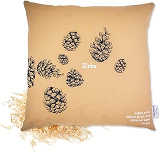 AllgäuQuelle Naturprodukte Bio ZirbenKissen mit 100% Bio-Zirbenspäne (1000g). Natürliches Bio …