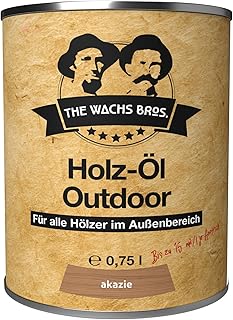 Akazie Holzöl – 0,75 L – Premium Holzschutz für Außen – Nachhaltiges Pflegeöl mit UV-Schutz -…