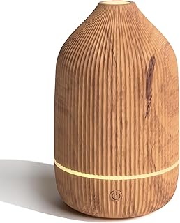 SALUBRITO Aroma Diffuser, 100ml Holzkorn Diffusor für ätherische Öle, Ultraschall Aromatherapi…