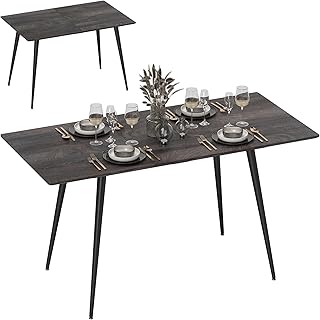 HOMCOM Esstisch ausziehbar rechteckig Küchentisch für 6-8 Personen mit Holzoptik, Schiebeschien…