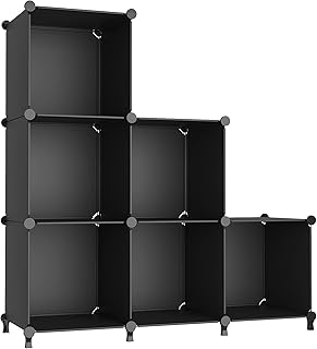 AWTATOS Cube Storage Organizer Closet Shelf Storage Organization Modular 6 Cube DIY Kunststoff qu…