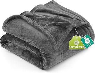 Utopia Bedding Kuscheldecke flauschig Fleecedecke [200×150 cm, Grau] leichte, Warm Winter Decke, …