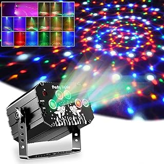 Discolicht Partylicht, Party Deko Disco licht, Dj licht Musikgesteuert Mit Fernbedienung USB 61 V…