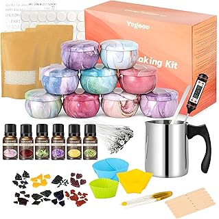 Yvgoov Kerzen selber Machen Set Kerzenherstellung Zubehör Duftkerze Geschenke Candle Making Kit …