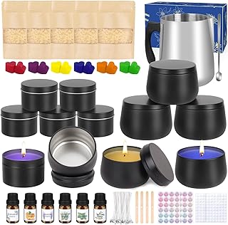 Kerzen Selber Machen Set,DIY Kerzenherstellung Set für Erwachsene Kinder,Weihnachten Duftkerzen …