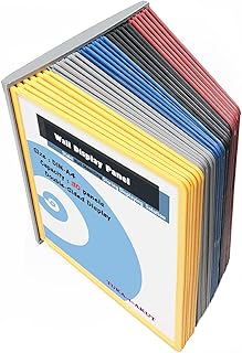 TUKA-i-AKUT Wand Sichttafelsystem 30 Sichttafeln A4, Wandhalterung mit Sichttafeln zum Anschraube…