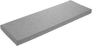 sleepling Bankauflage 120×40 cm hellgrau, Sitzkissen Outdoor & Indoor, Bankpolster, Bezug waschba…