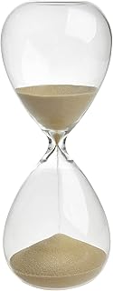 TFA Dostmann Sanduhr 15 Minuten, 18.6009.53.90, aus Glas, goldfarbenen Sand, Wohnaccessoire, Gold…