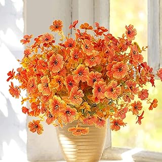 ROLLWAY 6 Bündel Herbstblumen Künstlich Kunstblumen Herbst wie Echt, Künstliche Blumen Herbst …