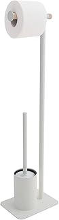 Sealskin Brix Stand WC-Garnitur mit Toilettenpapierhalter und Toilettenbürste, Toilettenbutler a…