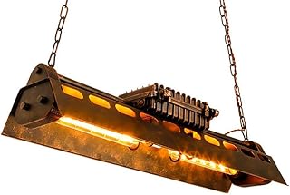 H.W.S Vintage Pendelleuchte industrial Eisen-Stil Hängelampe Esstisch E27 Pendellampe Retro Hän…