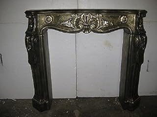 Kaminumrandung Kaminverkleidung Rokoko Bronzefarben Kamin Umrandung Breite115cm Farbe: Bronze/Gold