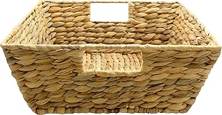 Jade Temple Dekokorb aus Wasserhyazinthe, geflochten, 12 cm x 30 cm x 30 cm, Ideal zur Aufbewahru…