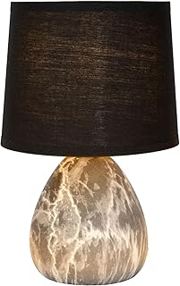LUCIDE MARMO – Tischlampe – Ø 16 cm – 1xE14 – Schwarz