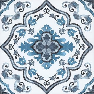 FloorPops FP3932 Marrakesch Bodenfliesen, Blau