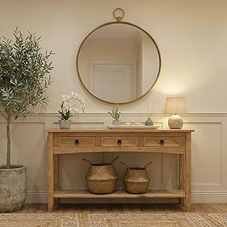 CARO-Möbel Konsolentisch Salsa im Mexiko Stil, Beistelltisch aus Kiefer massiv, gebeizt gewachst…