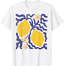 Lemons Boho Floral Mediterraner Sommerurlaub T-Shirt