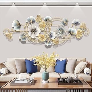 WUDLEP 127 × 50 cm Ginkgo Biloba Metall Wandornamente, 3D-dimensionale Metallskulptur, Ginkgo Bi…