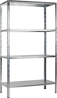 SCHULTE Regalwelt Steckregal mit 4 PowerMAX Fachböden, 65 kg Tragkraft, 180x90x40 cm (HxBxT), ve…