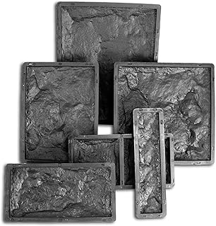 Schalungsform 6er Set Gießform Polypropylen Kunststoff für Pflastersteine, Trittplatten, Gehweg…