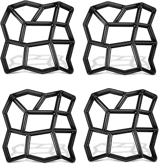 UISEBRT DIY Betonform Schalungsform Schwarz Pflasterform Betonpflaster BetonPflasterform Betonblo…