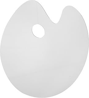Acryl Malpalette Mischpalette Transparent Oval Art 30x40cm Palette Acrylfarben Aquarellfarben Mal…