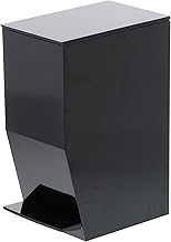 Yamazaki 3386 TOWER Step-On Kosmetikeimer 4L, schwarz, ABS Harz, Minimalistisches Design, 12 x 19…